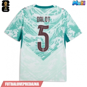 Lacne Muži Futbalové dres Portugalsko Diogo Dalot #5 MS 2026 Krátky Rukáv - Preč